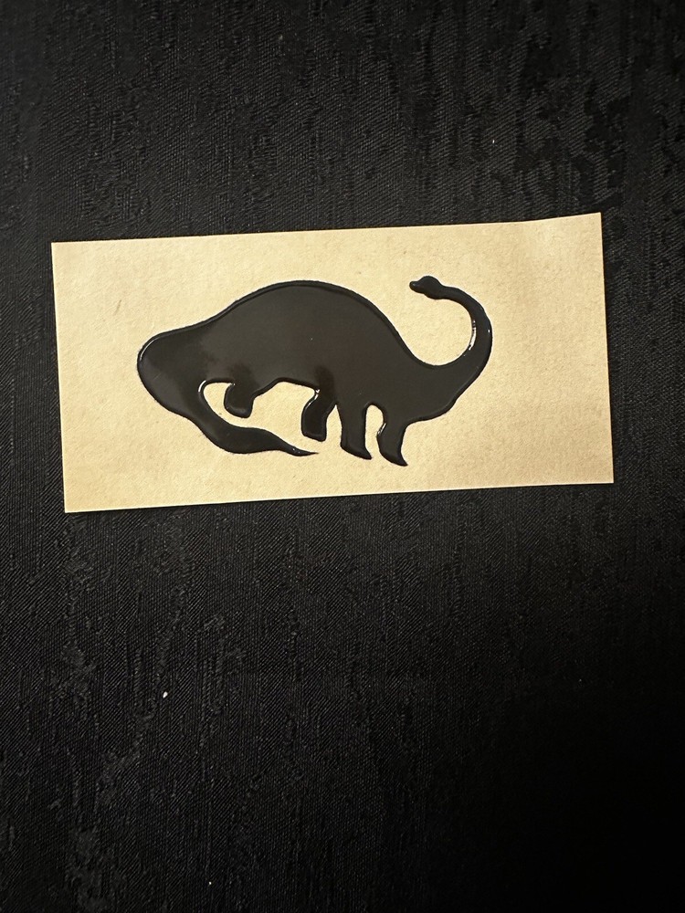 Rare Vintage Mystik Oilies Oilie Oily Oilly Brontosaurus Dinosaur Touch Sticker