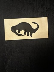 Rare Vintage Mystik Oilies Oilie Oily Oilly Brontosaurus Dinosaur Touch Sticker