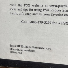 Vintage 2001 PSX Designs Note Cards & Envelope Total 100 Made In Italy Sealed