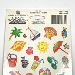 NEW Stickety-Doo-Da PICNIC and OCEAN Sticker Autocollants 2 Designs 4 Sheets