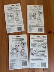 Vintage American Greetings Forget Me Knot Sticker LOT Garden Phone Flowers Birds