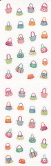 Mrs. Grossman’s Stickers – Sparkle Micro Purses – Bright Tiny Handbag – 3 Strips
