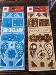 Scrapbook Stickers Chatterbox Lot Sticker Fuzz Blue Brown NEW Vintage 22801 #6
