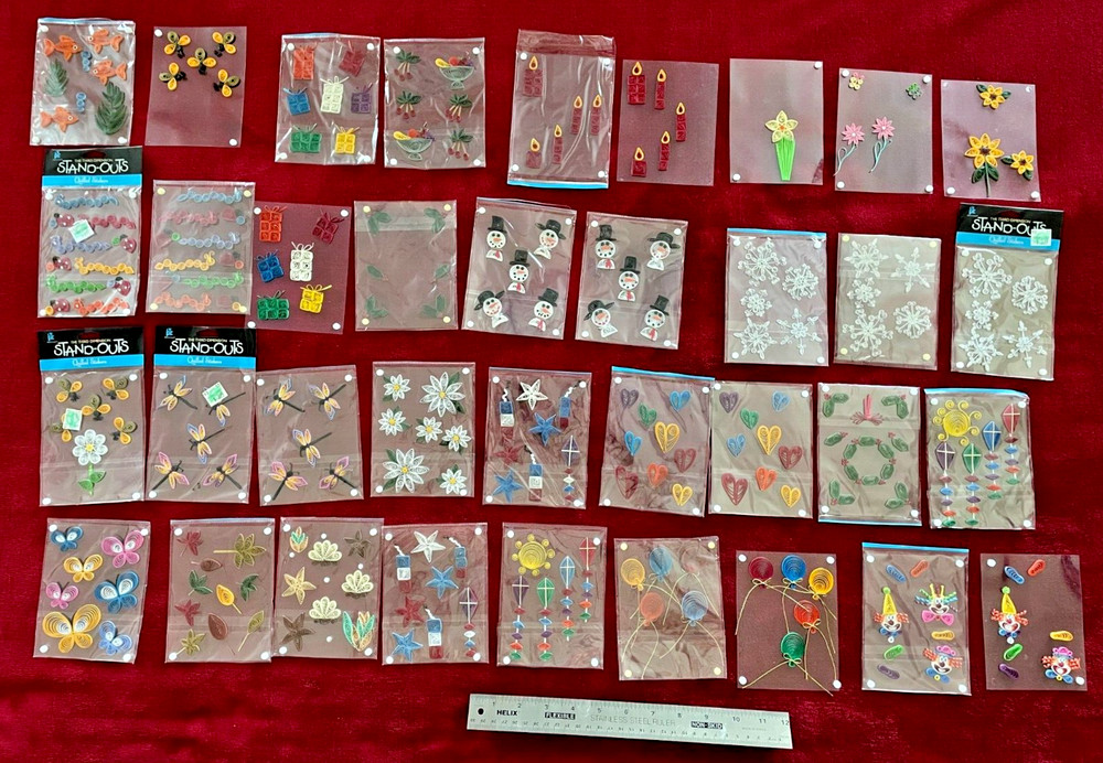 Provo Craft «Stand-Outs» Quilled Stickers Paper Crafting; 36 Items