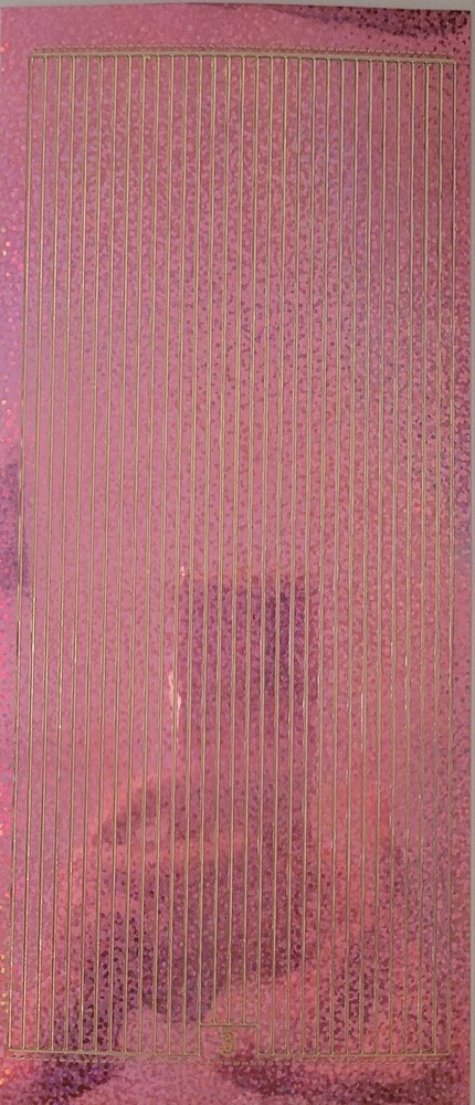 Peel Off Stickers 3mm Borders Stripes Pinks Red Purple Gold Silver Glitter