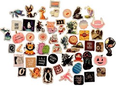50 Random Vinyl Stickers Decal Set For Laptop Phone Case Notebook
