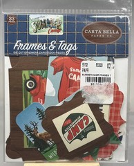Carta Bella Frames & Tags Summer Camp Ephemera Die Cut 33pc