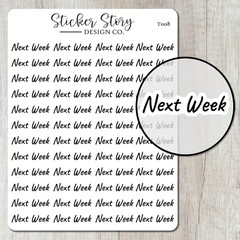 Next Week Planner Stickers