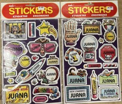 Vtg 1983 JUANA Celebrity Stickers Sealed Mark I Name Stickers LOT OF 2 SETS