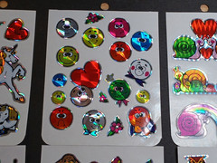 Vintage 1980s Stickers Prism Sparkle Unicorn Butterfly Rainbow Animal 12 Sheets