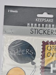 Over The Hill Happy Birthday Scrapbooking Stickers By Keepsake 2 SHEETS