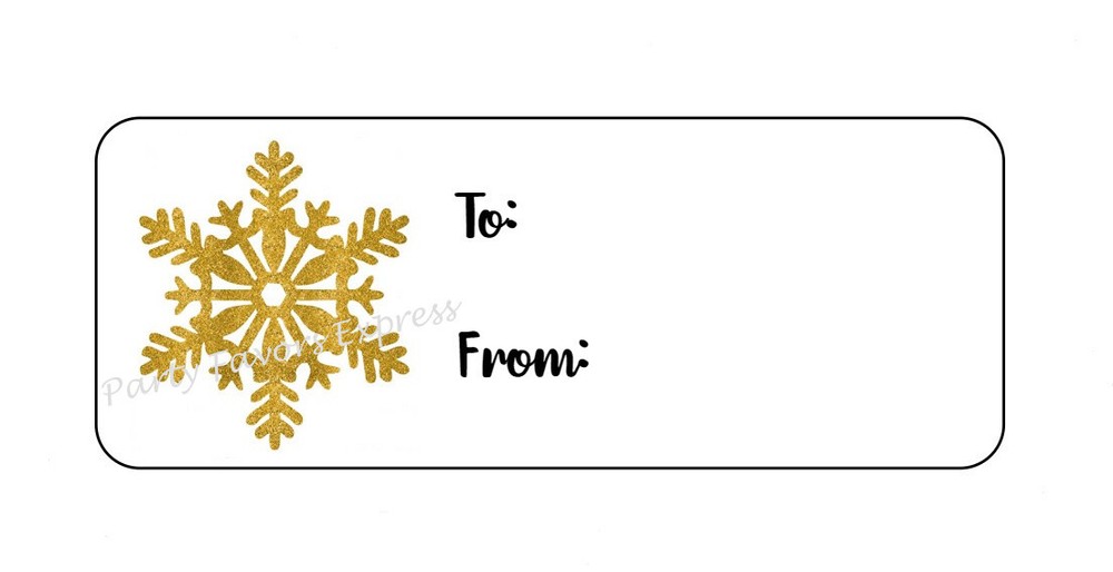 TO FROM GIFT TAGS CHRISTMAS ENVELOPE SEALS LABELS STICKERS PARTY FAVORS