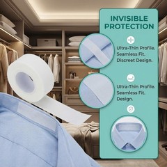 3 Rolls Sweat Pads Collar Protectors Self-Adhesive Absorbent Disposable Tape …