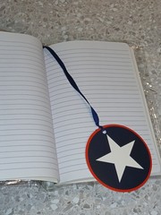 American Flag Glitter Filled Cover Journal