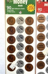2 Packs Brand New Sealed Instructional Fair Money Heads And Tails Stickers