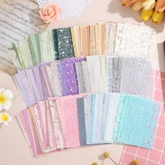 156 Sheets Textured Scrapbook Paper and Mesh Fabric Assorted Set, Sublaga 6 Pack