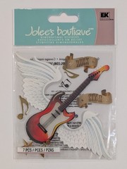 Jolee’s Rock Star Guitar With Wings Rock & Roll Music Scrapbooking Stickers