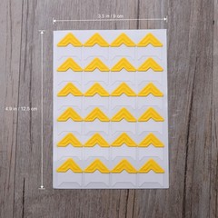 Photo Mounting Corners Lightweight Assorted Color Stickers for Album Decoration