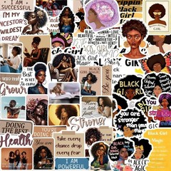 Ryetvok 100PCS Black Girl Magic Stickers,2 Styles Variety Pack-Inspirational …