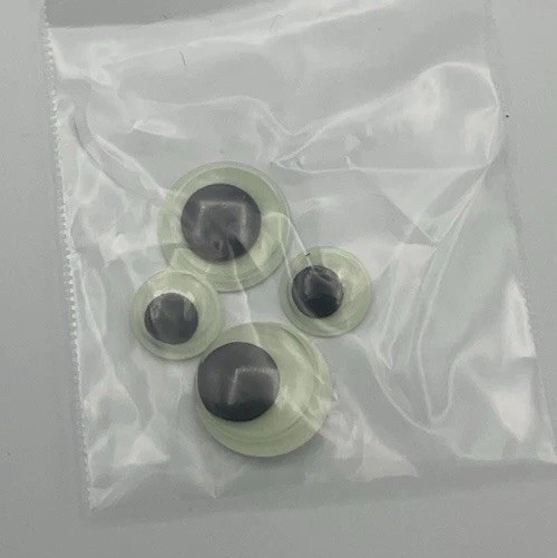 Google Eye Packs Glow In The Dark Self Adhesive Medium And Small