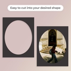 Uncut Mat Boards AcidFree Picture Backing Frames Photos Black 11×14 Inch 12