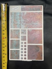 Mrs. Grossman LOT of 10 Scrap Metal Block Stickers Rusty Door & Buried Treasure