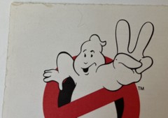 Vintage 1988 Ghostbusters 2 sticker Columbia Pictures 3 inch