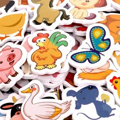 Fancy Land Farm Animal Foam Stickers Cute Animal Self Adhesive Sticker for Ki…
