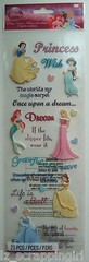 PRINCESS Phrases Stickers DISNEY EK SUCCESS; Princesses, Cinderella Belle Ariel