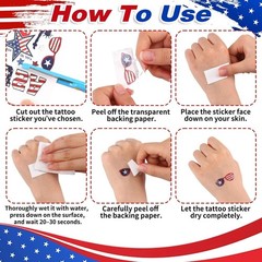 4th of July Face Gems – Face Stickers with Red White and Blue Self-Adhesive …