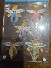 Provo Craft Third Dimension Stand-Outs Angels x5 Stickers Scrapbook Crafts