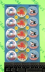 Blueberry Scented Scratch & Sniff Sea Animals Stickers