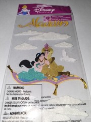 New, Disney, EK Jolee’s Dimensional Sticker, «Aladdin & Jasmine» Flying Carpet
