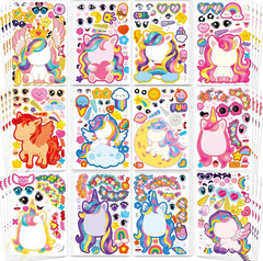 Mermaid Stickers 48 Sheets Make Your Own Face Stickers for Kids Toddlers Girls M
