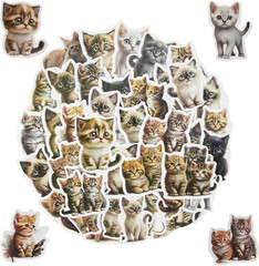 300 Peeking Cats and Dogs Stickers for Kids and Adults, for Crafts and Decor