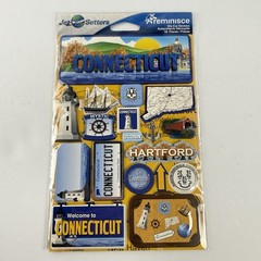 Reminisce Jet Setters Jolee’s Boutique and Other Dimensional Stickers Lot of 9