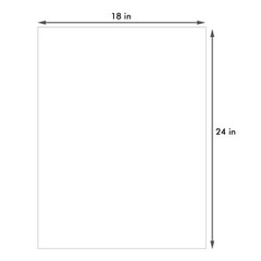 10 Pack White Backing Board, 18×24 Uncut Picture Frame Mat Backing Boards, Ac…