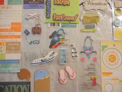 Lot of Vacation Theme Stickers for Scrapbooking, Journal & Greeting Card Making