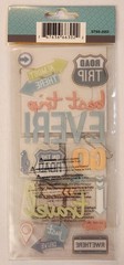 Paper House Snap Shots Road Trip Travel Vacation Scrapbooking Stickers Flip Pack