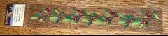 RECOLLECTIONS Christmas Garland W/ Holly Berries Borders 10” Holiday 3D STICKERS