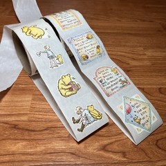 Vintage Winnie The Pooh Stickers Rolls Lot of 2