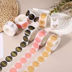 1000Pcs 1″ Thank You Stickers Roll, Thank You Style9
