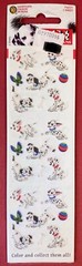 Sandylion DISNEY 101 Dalmatians Puppy Dog Fuzzy AND TAZ & BUGS 4 Sticker SHEETS