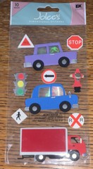 RARE Jolees On The Road Learning To Drive Car Street Signs Truck New Driver Trip