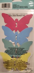 Lot of 6 packs JOLEE’S Boutique BUTTERFLY TAGS with ties