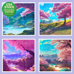 Holographic Sticker Paper Transparent A4 Vinyl 90 Sheets Self Adhesive