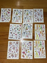 Vintage Hallmark AGC Girls Stickers Dress Up Summer Fun