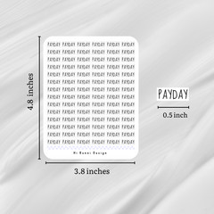 Payday planner stickers | finance tracker | bullet journaling | .5″ wide