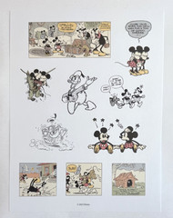 Disney – Mickey & Minnie Mouse Comic Strip – Scrapbook Sticker Sheet – Planner