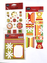 Picnic Mini Accordion Album Page Tabs Epoxy Stickers All My Memories Lot of 3